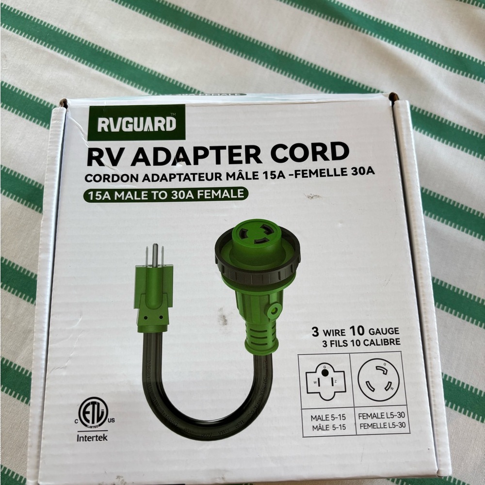 RVGuard Green RV Adapter Cord